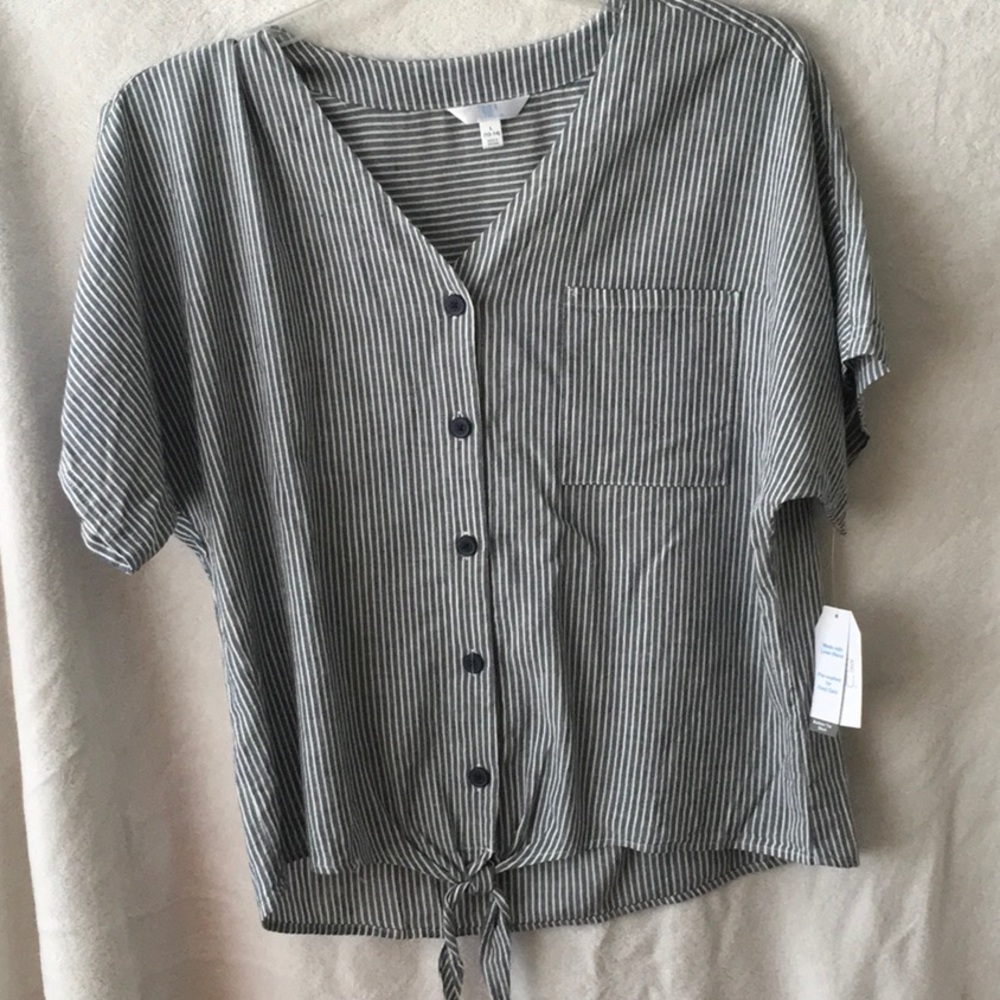 Dolman sleeve tie at waist blouse
